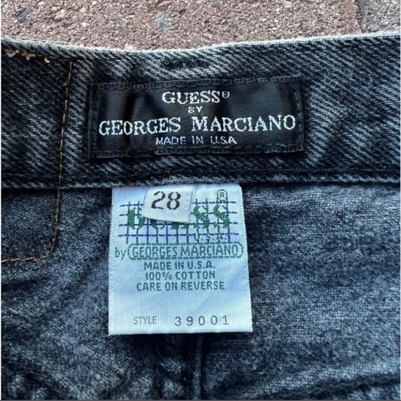 Guess 1980s Vintage Black Jeans 100% Cotton - Picture 5 of 6